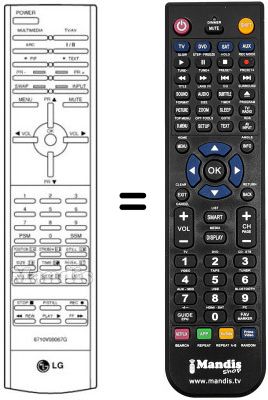 Replacement remote control SEC15717