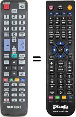 Télécommande équivalente Samsung WHV12636 Télécommande équivalente Samsung WHV12636