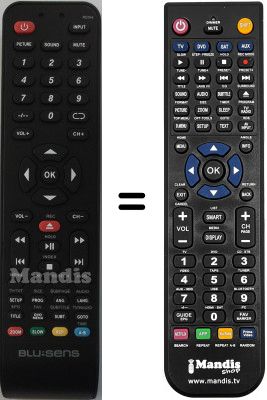 Gleichwertige Fernbedienung Blusens WHV14320
