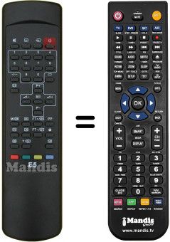 Télécommande équivalente SEC0546 Télécommande équivalente SEC0546