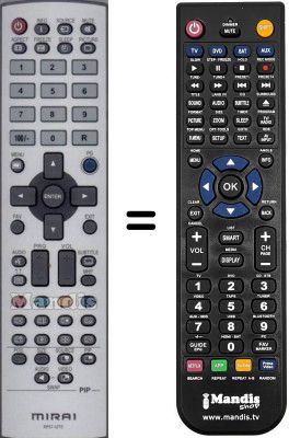 Gleichwertige Fernbedienung Mirai SEC15054