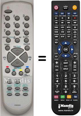 Replacement remote control Pacific SEC0523 Replacement remote control Pacific SEC0523