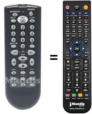 Replacement remote control SEC2786