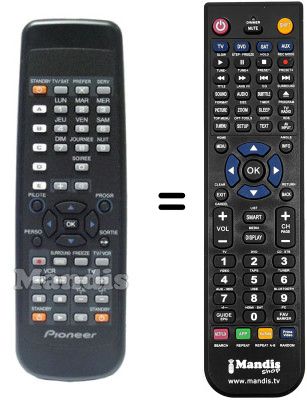 Gleichwertige Fernbedienung Pioneer SEC0601