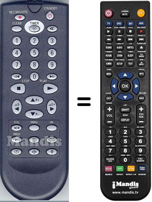 Gleichwertige Fernbedienung WHV5915