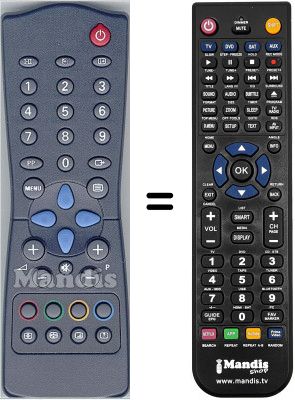 Gleichwertige Fernbedienung WHV5980