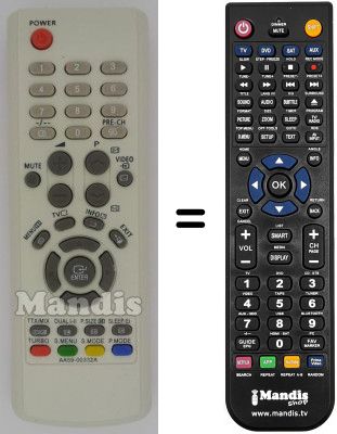 Télécommande équivalente SEC3204 Télécommande équivalente SEC3204