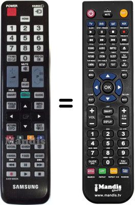 Télécommande équivalente Samsung SEC15984 Télécommande équivalente Samsung SEC15984