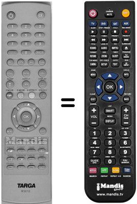 Gleichwertige Fernbedienung Targa WHV3444